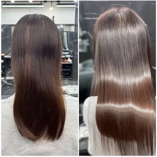 ロング JIN|朝楽になる 乾かしただけで極艶髪のヘアスタイル