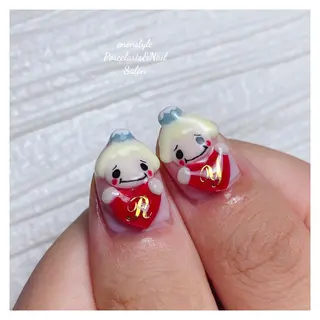 ミディアム ネイル 🐾enen style 🐾のネイルデザイン