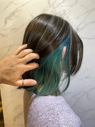 ミディアム カラー 櫻田 朴のヘアスタイル