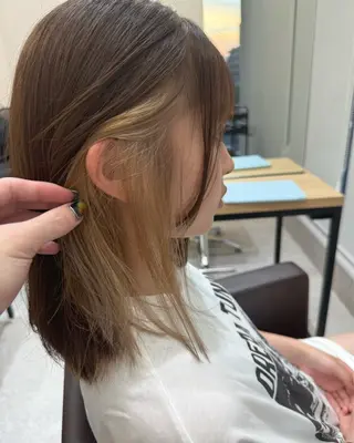 ミディアム カラー 田代 祐太のヘアスタイル