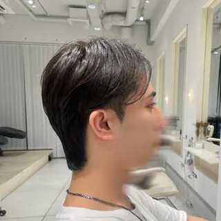 ショート カラー メンズ ブリ—チ🎨パ—マ 🌿表参道ちえ🌿のヘアスタイル