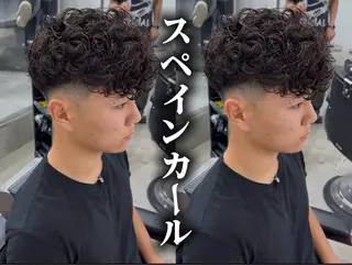 ショート パーマ メンズ 亀井隆汰/メンズ専門 パーマ/フェード可のヘアスタイル