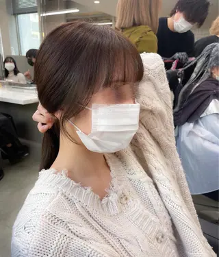 ロング カラー 抜け感レイヤー︴ ニュアンスカラーのヘアスタイル