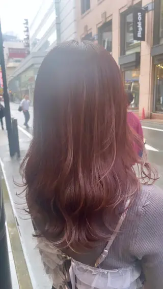 セミロング カラー 髪質改善/ 艶髪人気/Renaのヘアスタイル
