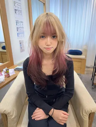 ロング カラー Defi【梅田】 Hinataのヘアスタイル