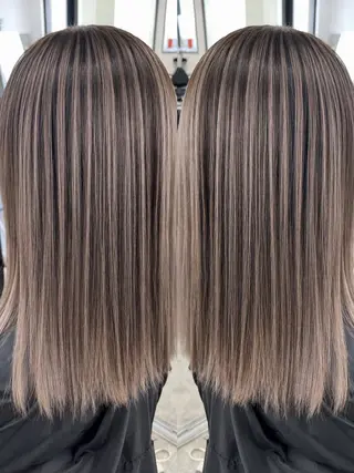 セミロング カラー C'LD Hair トモヤのヘアスタイル