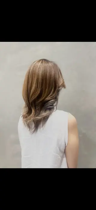 セミロング カラー 🦋モデル募集中 🦋　MISATOのヘアスタイル
