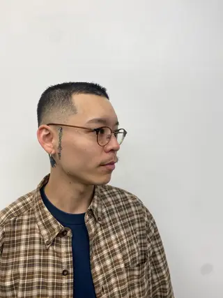 ショート メンズ 加藤 エバンのヘアスタイル