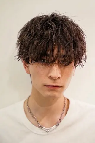 ショート パーマ メンズ メンズカット 佐藤優菜のヘアスタイル