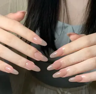 カラー 🎀kira 長さだし💗モチ最高のネイルデザイン