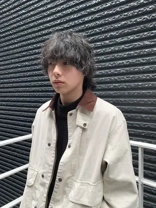 パーマ メンズ 佐藤大翔🌐縮毛矯正 🌐メンズパーマのヘアスタイル