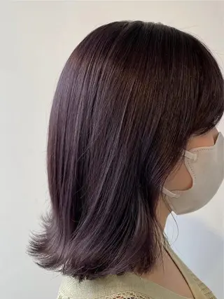 ミディアム カラー nu ✧︎*。のヘアスタイル