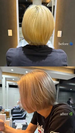 カラー メンズ 松下 愛生のヘアスタイル