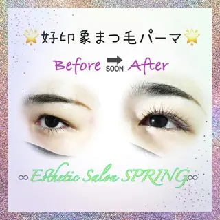 マツエク・マツパ ｴｽﾃﾃｲｯｸｻﾛﾝ ｽﾌﾟﾘﾝｸﾞのマツエク・マツパデザイン