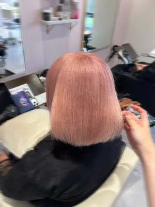 カラー ブリーチカラー/茨木 𝙨𝙖𝙠𝙞💚のヘアスタイル