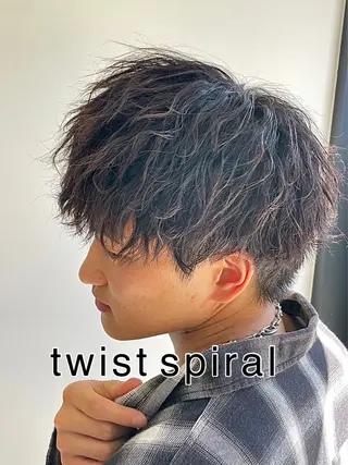 ショート パーマ メンズ 亀井隆汰/メンズ専門 パーマ/フェード可のヘアスタイル