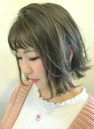 ミディアム カラー ヘアアレンジ 【南越谷/新越谷】 Anne(諳 アン)のヘアスタイル