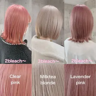 ミディアム カラー ヘアアレンジ アイブロウ 💕ブリーチ/ヘアメ 🎀YUUKAのその他イメージ
