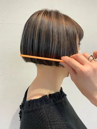 ショート カラー ボブ/salut町田 🧡kanaのヘアスタイル