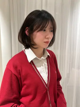 ミディアム ショート⌇艶カラー ⌇ RIN🌙のヘアスタイル
