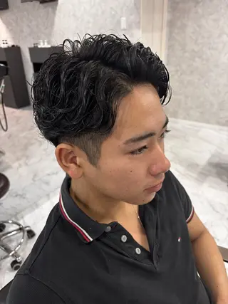 ショート パーマ メンズ Men's Rico Chihayaのヘアスタイル