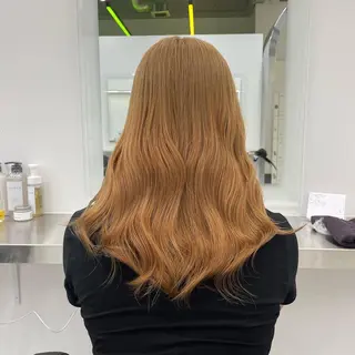 ロング カラー ヘアアレンジ 縮毛矯正/髪質改善/ ブリーチ毛/木元渓太のヘアスタイル