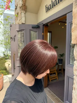ショート カラー 清水 花菜のヘアスタイル