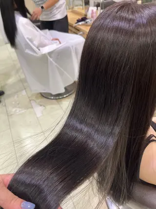 カラー めい/曲がる縮毛矯正 メンズストレートのヘアスタイル