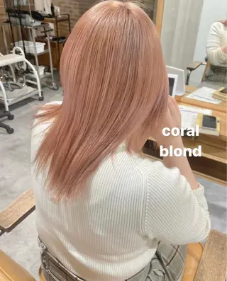 ミディアム カラー ハイトーンカラー♡ yuのヘアスタイル
