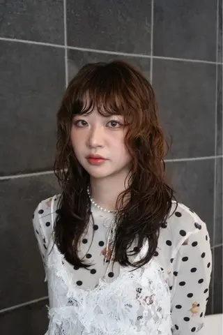 セミロング 心斎橋美容室🐩 KANONのヘアスタイル