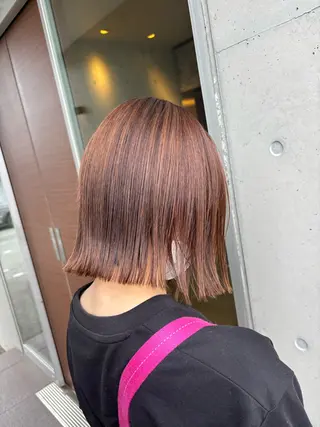 ショート 心美/ブリーチなし 透明感カラーのヘアスタイル
