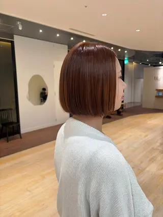 ミディアム マンツーマン 縮毛矯正/マユコのヘアスタイル