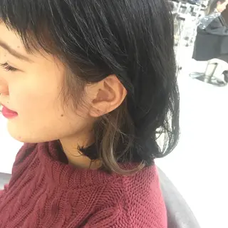 ミディアム カラー 大平 美沙のヘアスタイル