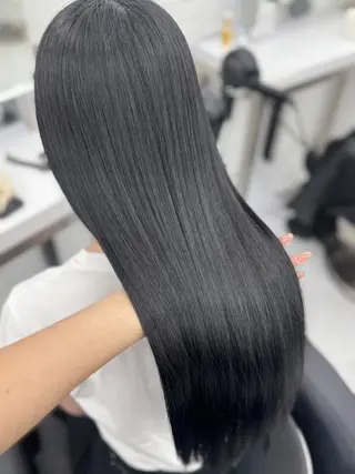 カラー 🌸春の暗髪カラー 🌸透明感ヘアのヘアスタイル