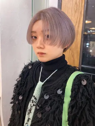 ショート 🐈三毛猫ローライト ・mixカラー🐈のヘアスタイル