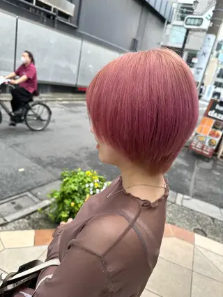 ショート 🔥コテ巻き風 ボブパーマ🔥のヘアスタイル