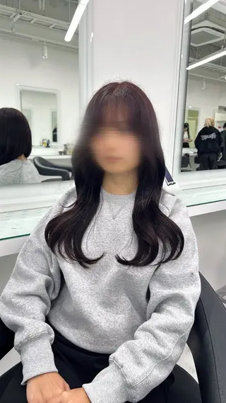 ロング カラー ヘアアレンジ レイヤー×透明感カラ ー🕊AZUSAのヘアスタイル