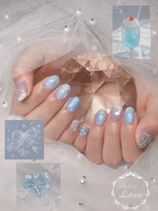ネイル Lutena🩵 Fujitaのネイルデザイン