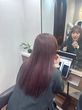 カラー 桑村 菜々のヘアスタイル