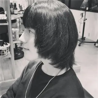 ミディアム メンズ spa hair ark 富井直美のヘアスタイル