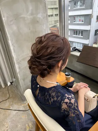 セミロング ヘアアレンジ freera 希帆 kihoのヘアスタイル