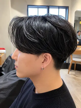 ショート パーマ メンズ 新宿メンズ専門 モテ清潔感パーマ特化のヘアスタイル