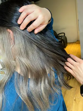 ロング カラー ヘアアレンジ 久米 治仁のヘアスタイル