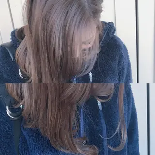 ミディアム カラー ヘアアレンジ 【体験】韓国 メイク&ヘア天神のヘアスタイル