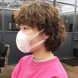 ショート パーマ ✂︎ウルフ・ショート ✂︎MIKUNIのヘアスタイル