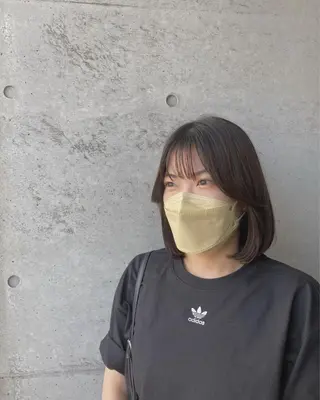 ミディアム はまべ です☆のヘアスタイル