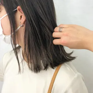 ミディアム カラー ボブ/salut町田 🧡kanaのヘアスタイル