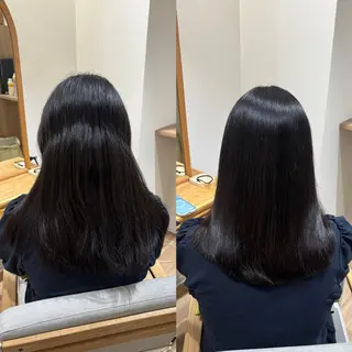 ロング パーマ RINNO🌷透明感 カラー/髪質改善のヘアスタイル