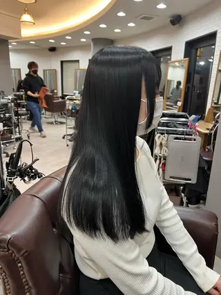 ロング カラー 髪質改善ストレート Kantaのヘアスタイル