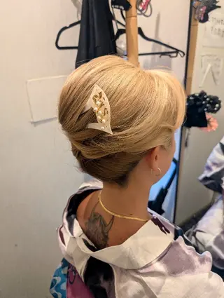 ヘアアレンジ 大人髪ヘアセット/ 切りたて感なしカットのヘアスタイル